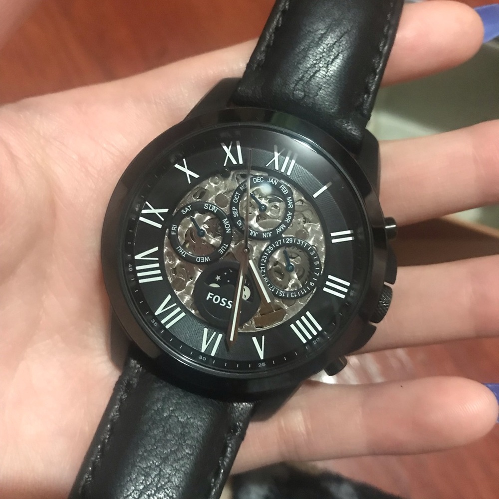 Black Fossil Watch
